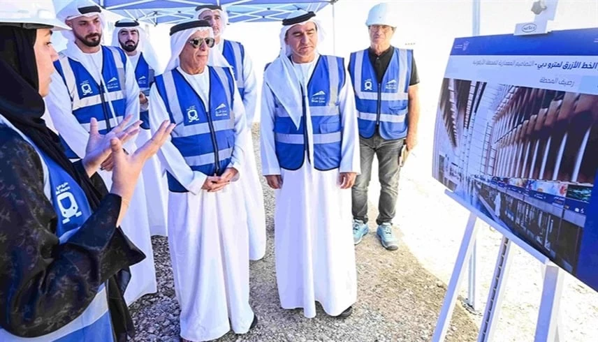 14 محطة و30 كيلومترًا.. الخط الأزرق لمترو دبي يسجل أولى مراحل الإنجاز