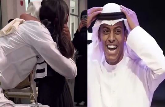 طفلة تحتضن الشاب السعودي المعروف بـ"قعيد المجد" تثير تعاطفاً واسعاً