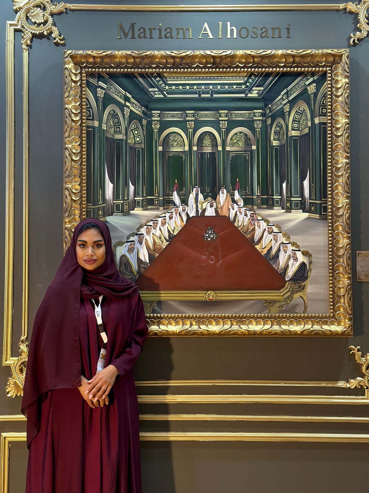 الفنانة التشكيلية مريم الحوسني لـ"أخبار سعادة": هندسة الطيران رتبت أفكاري في الفن.. وسافرت إلى موسكو لتوفير أدوات تلك اللوحة.