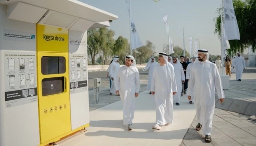 إطلاق أول تجربة لتوصيل الأغذية بالطائرات بدون طيار في دبي