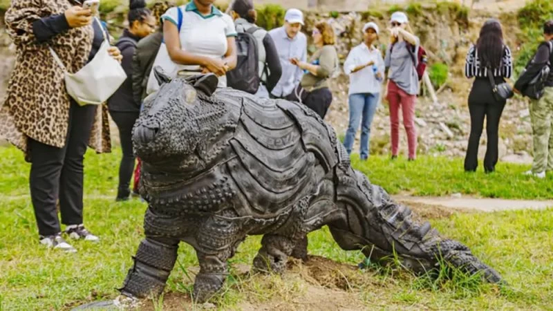 مبادرة أفريقية تحول القمامة إلى أعمال فنية في نهر جوكسكي