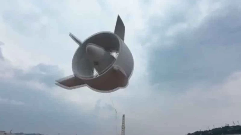 محطة طاقة طائرة صينية تولد الكهرباء من الرياح على ارتفاع 2000 متر