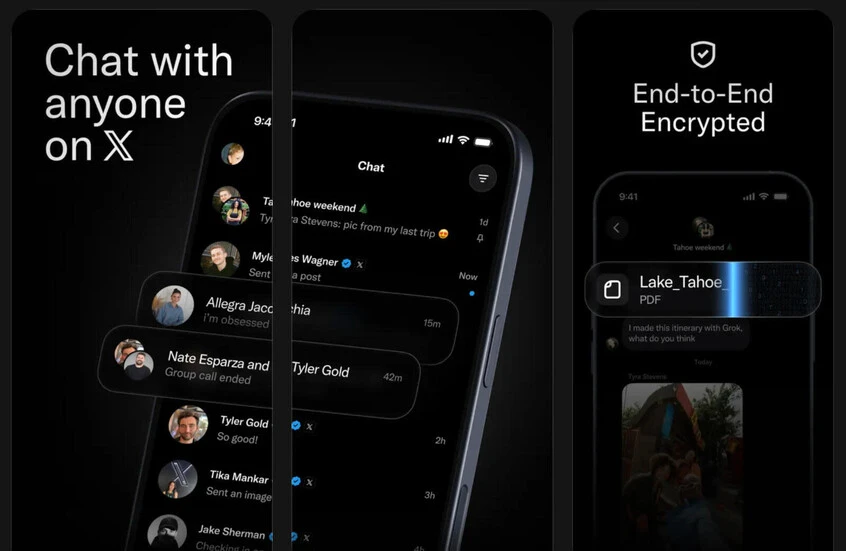 XChat.. تطبيق مراسلة جديد من إكس بميزات متقدمة وتشفير كامل